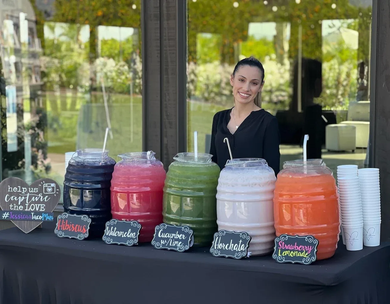Agua fresca beverage station